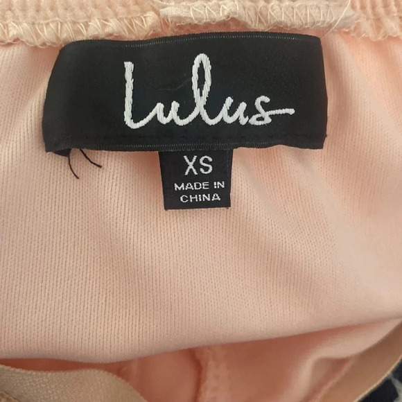 Lulus Forevermore Skater Peach Dress size XS halter neckline bodice - Picture 10 of 10